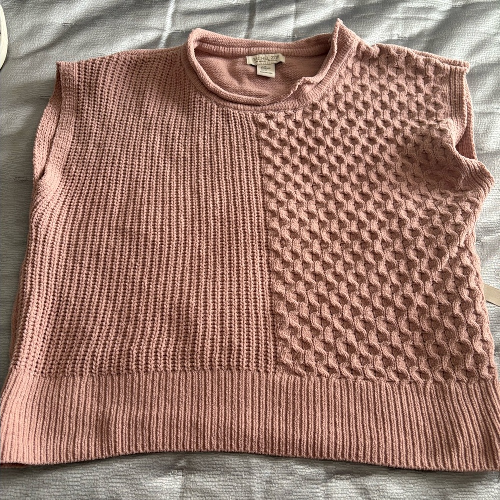 Pink Textured Women's Sweater